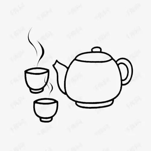 茶撒简笔画