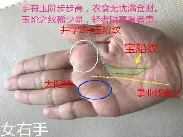 手相知识分享-元宝纹和船形纹.