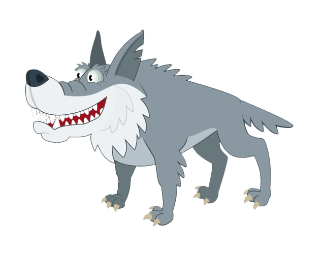 卡通手绘狼狗图片免费下载