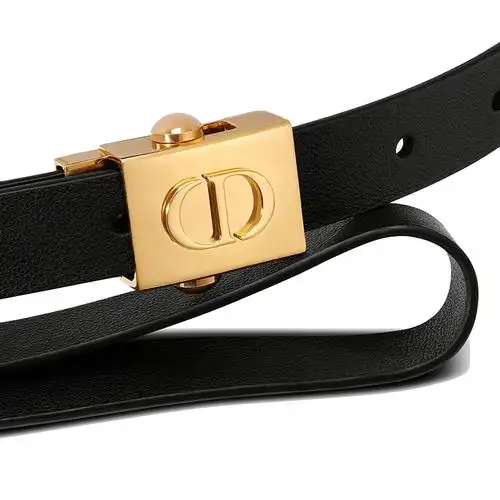 【dior迪奥 腰带】【包税】dior/迪奥 21年秋冬新款 女士黑色光滑小