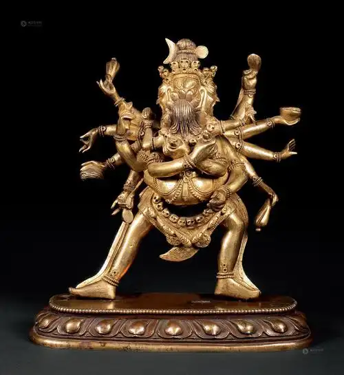 *0662铜鎏金胜乐金刚13131313