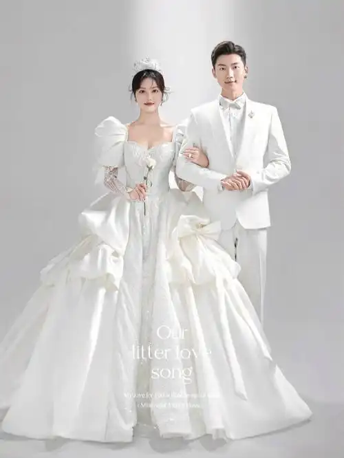 不挑人的高级感主纱光影婚纱照太爱了75