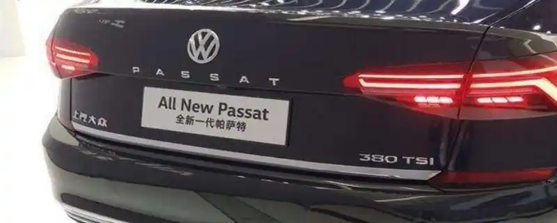 英文字母(passat),而较为尴尬的是之前区别帕萨特和辉腾就是尾部车标