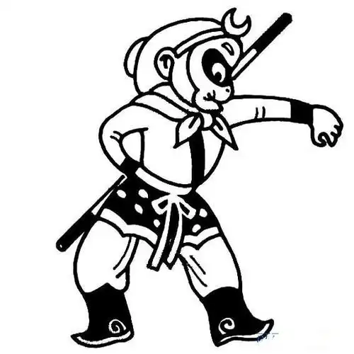 霸气孙悟空简笔画孙悟空简笔画帅气