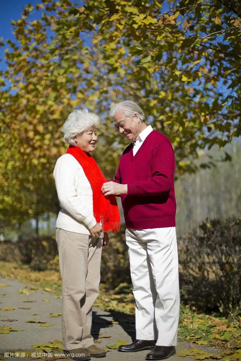 恩爱的老年夫妇