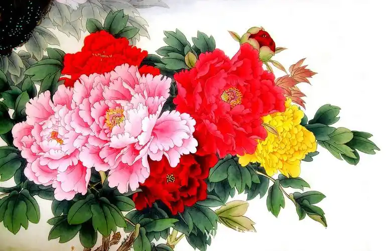 厂家直销自主设计 钻石画十字绣批发牡丹花开富贵 摆地摊热卖