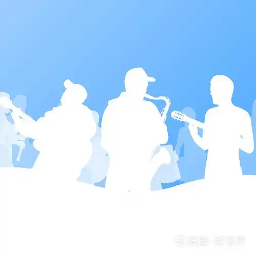 爵士音乐乐队矢量背景