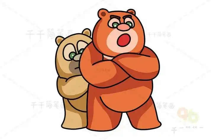 熊二的卡通简笔画