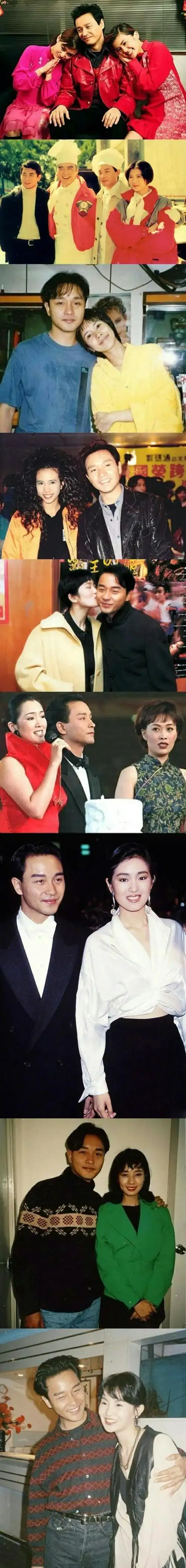 张国荣与各位明星的旧时合照