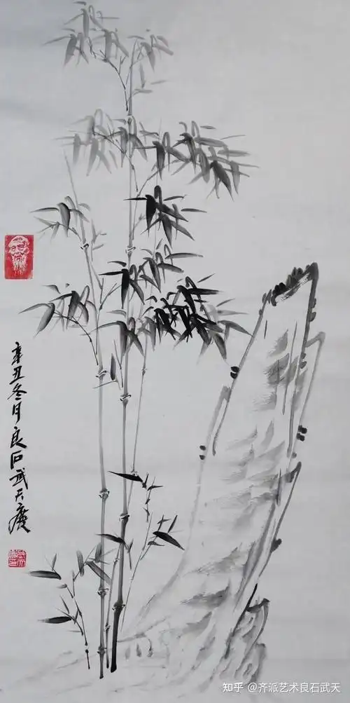中国当代著名画家良石武天庆竹子艺术鉴赏中国当代著名画家良石武天庆