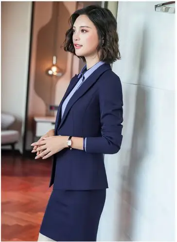 天诺音韵新品职业装女装套装韩版修身小西装女外套白领ol面试正装长袖