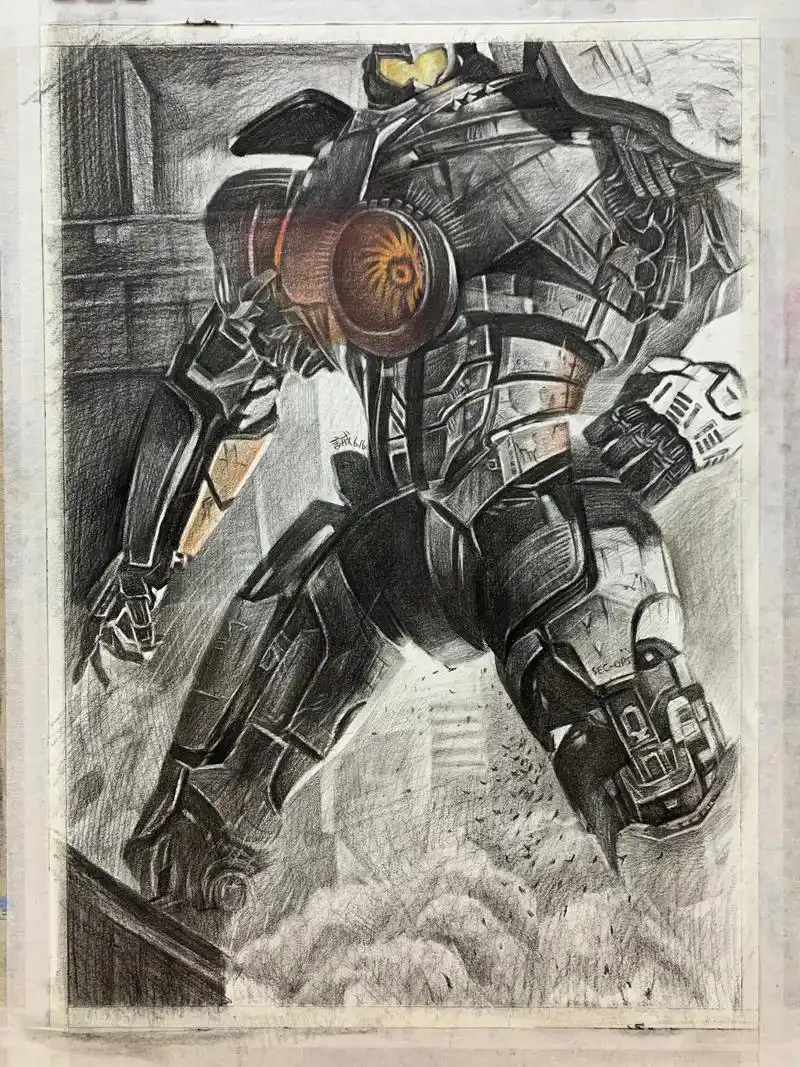 环太平洋—复仇流浪者.#手绘 #画画 #素描 #环太平洋 # - 抖音