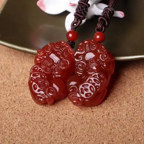 直销 巴西红玛瑙貔貅吊坠   送礼自用男女款三钱貔貅挂件