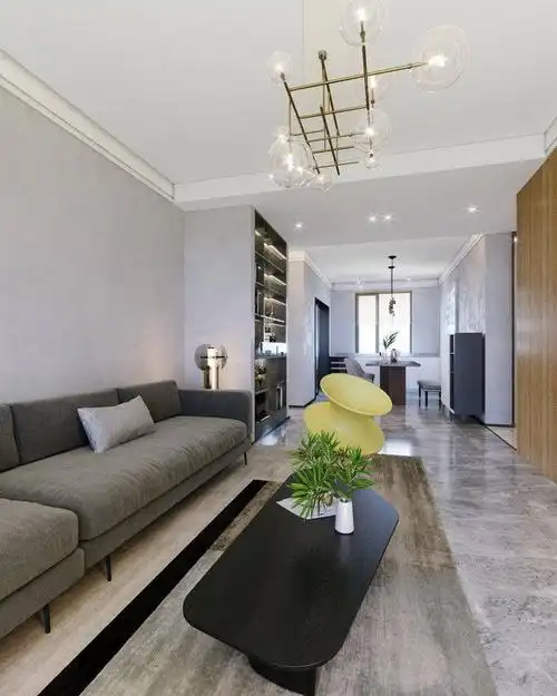 浦东新区宝华海尚郡领110平现代简约风格三室户装修效果图