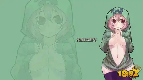 爆炸也要撩我的世界苦力怕娘图赏