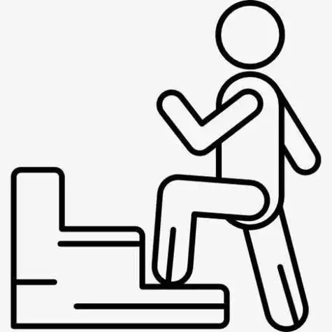 爬楼梯人简笔画