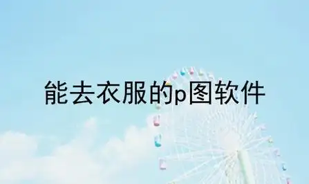 能去衣服的p图软件