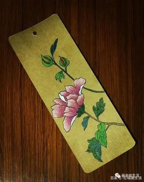 旧时光里的手绘彩铅书签