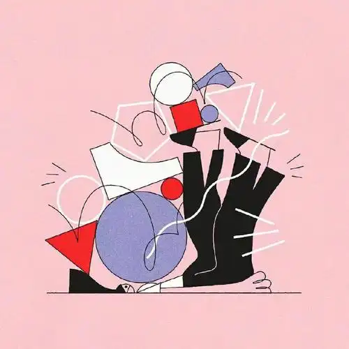 一组描边插画设计灵感插画师justynastasi