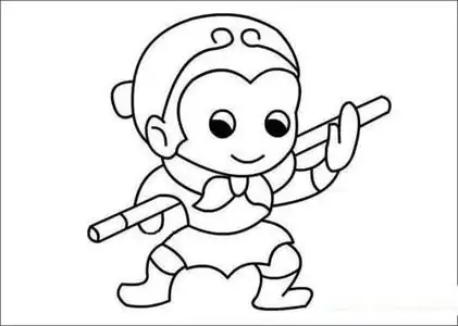 幼儿园孙悟空简笔画图片