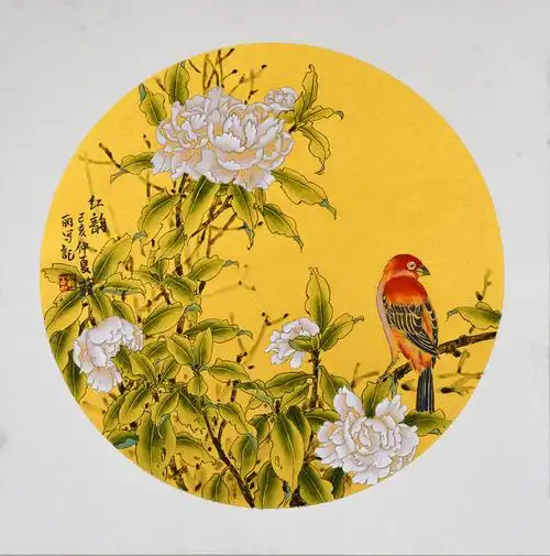 中国工笔画花鸟艺术家薛丽丽清馨宁静纯净莹明