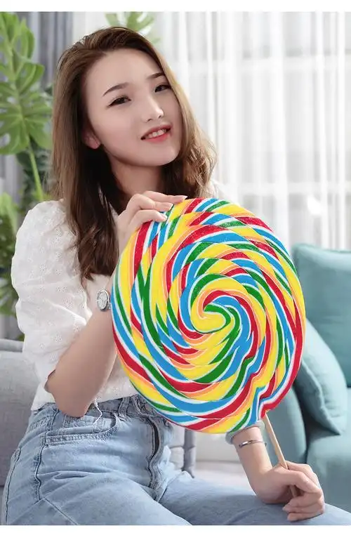 糖果礼盒装棒棒糖超大巨型特大1500克彩虹波板糖网红礼物送男女友 300