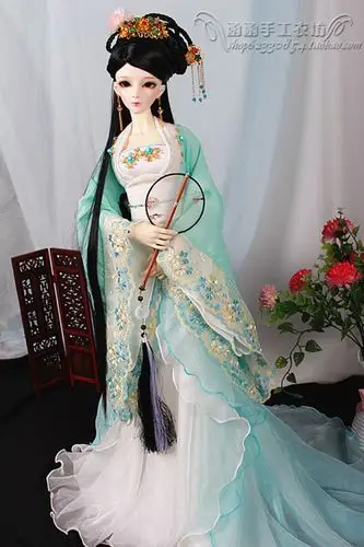 【函函】bjd古装娃衣 1/3 1/4 三分四分古装娃衣 兰澜幽香