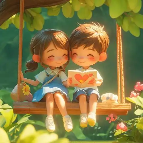 一对超甜情侣头像,让人看了就忍不住想恋爱!