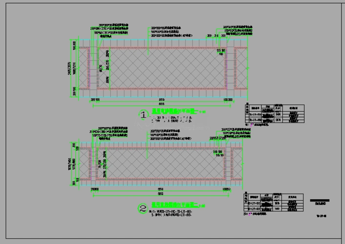 通用直线园路红色和灰色系列铺装标准化设计- 道路地面铺装施工图图纸