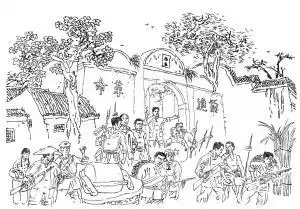 学生起义的简笔画八一广场简笔画南昌起义场景简笔画看过该简笔画的