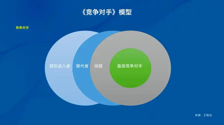 到底是谁与谁竞争,有哪些是间接,有哪些不竞争但能替代我们,并且非常