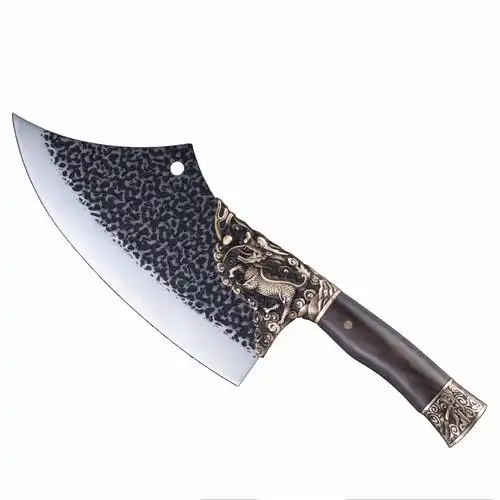 一件代发龙泉华影刀剑手工菜刀手工锻打菜刀料理刀厨师用刀