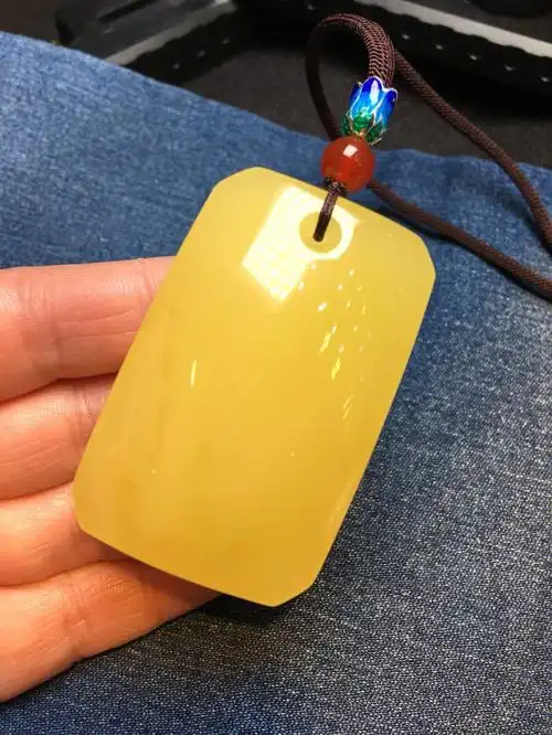 纯天然蜜蜡经典大气无事牌平安无事