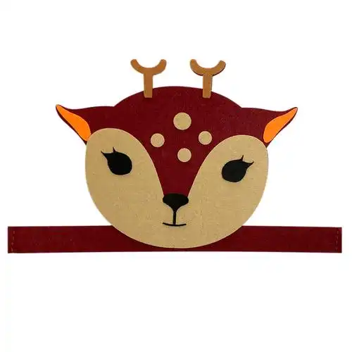 儿童动物头饰猴子老虎兔子梅花鹿大象狐狸亲子头饰