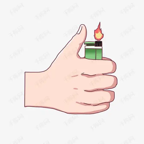 拿打火机打火的手势