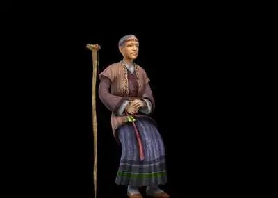 古代人物 老太婆 老人 老奶奶 bip动画