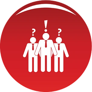 问团队合作精神图标简单的例证要求配合传染媒介象任何设计红色问团队