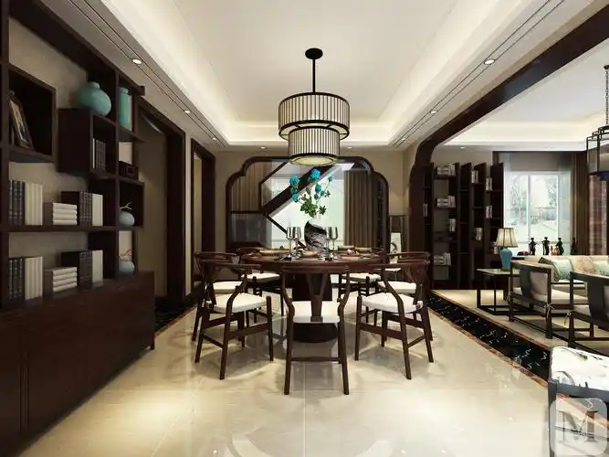 中式餐厅餐桌装修效果图