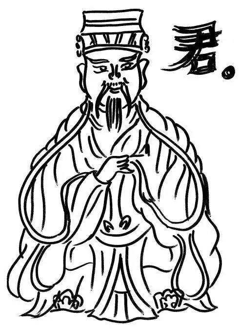 卡通简笔画玉皇大帝