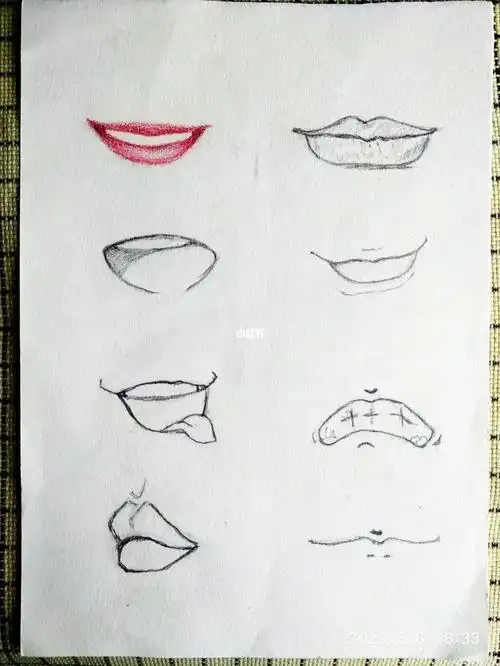 古稀学画学画嘴巴