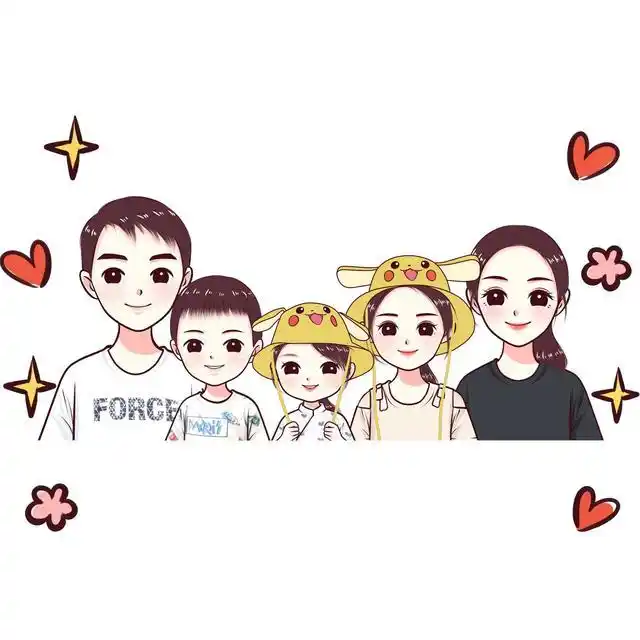 3月份好看的头像,一家三口,四口,五口头像,幸福家庭头像