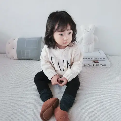 洋气宝宝允儿女婴新款打底毛衣套头韩版1岁毛衣