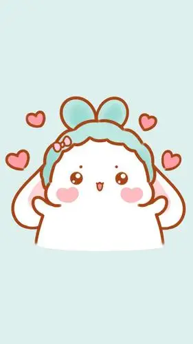 粉色萌萌卡通兔子