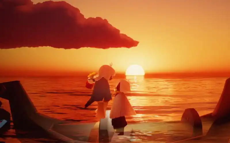 光遇风景-圣岛海边落日