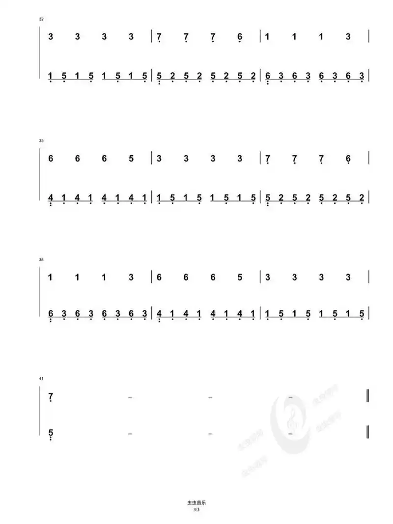 《faded》c调初学简单版钢琴简谱93