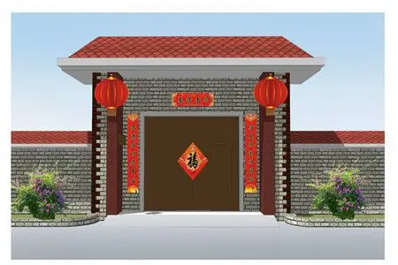 农村自建房大门效果图,看完你有没有心动