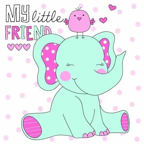 可爱卡通小象平面广告素材免费下载(图片编号:8565287)-六图网