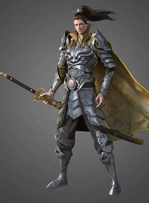 人物3d建模丨仙侠游戏人物建模作品分享