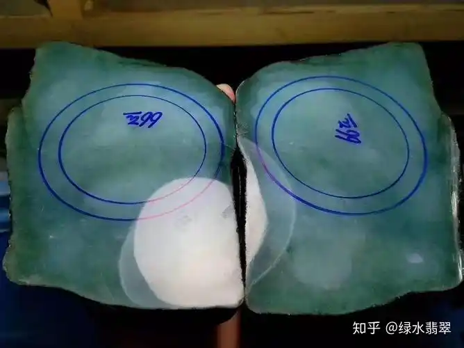 翡翠原石莫莫亮原石一刀切开后傻眼了
