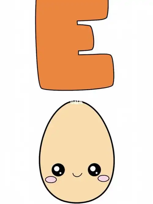 鸡蛋简笔画图片彩色的鸡蛋简笔画图片